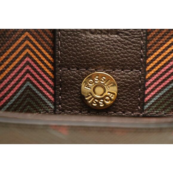 Fossil ZB11089998 Harlow Multi Print Zoey Large Flap Crossbody Bag Purse - Picture 8 of 16